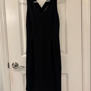 Banana Republic Classic Little Black Dress Sleeveless Pockets Back Details